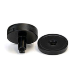 From The Anvil - Black Brompton Centre Door Knob (Plain) | Sku. 46754 | Trade Door Handles.