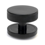 From The Anvil - Black Brompton Centre Door Knob (Plain) | Sku. 46754 | Trade Door Handles.