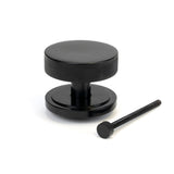 From The Anvil - Black Brompton Centre Door Knob (Art Deco) | Sku. 46755 | Trade Door Handles.