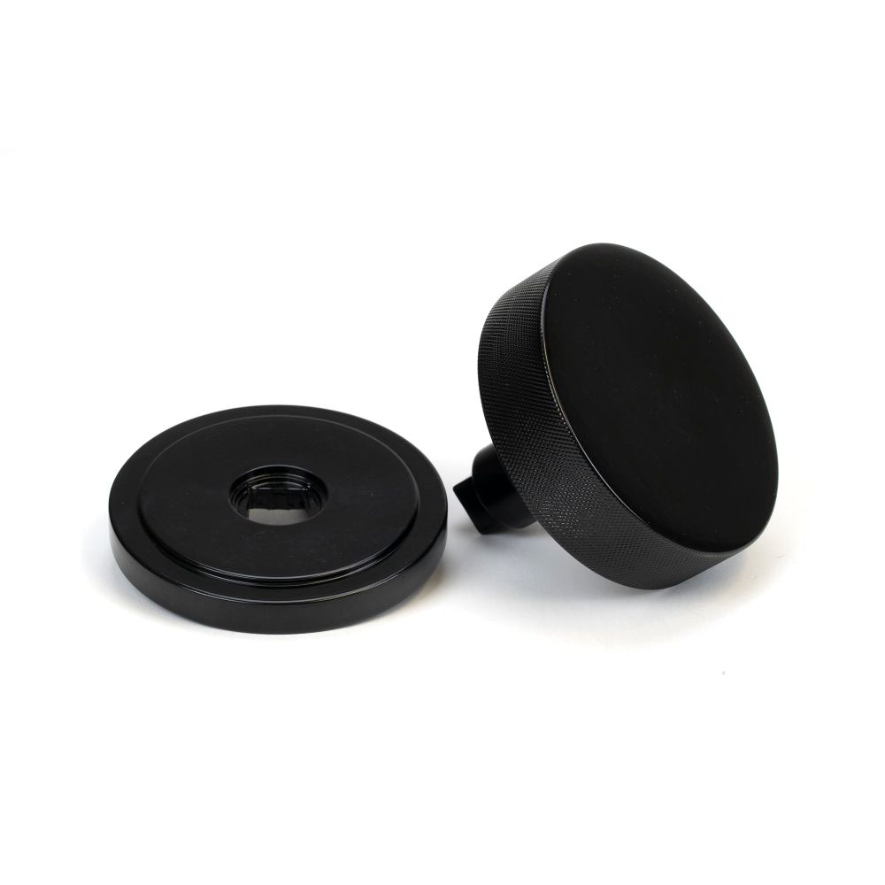 From The Anvil - Black Brompton Centre Door Knob (Art Deco) | Sku. 46755 | Trade Door Handles.