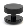 From The Anvil - Black Brompton Centre Door Knob (Art Deco) | Sku. 46755 | Trade Door Handles.