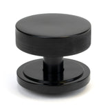 From The Anvil - Black Brompton Centre Door Knob (Art Deco) | Sku. 46755 | Trade Door Handles.