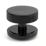 From The Anvil - Black Brompton Centre Door Knob (Art Deco) | Sku. 46755 | Trade Door Handles.