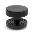 From The Anvil - Black Brompton Centre Door Knob (Beehive) | Sku. 46756 | Trade Door Handles.