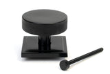 From The Anvil - Black Brompton Centre Door Knob (Square) | Sku. 46757 | Trade Door Handles.