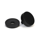 From The Anvil - Matt Black Brompton Centre Door Knob (Plain) | Sku. 46758 | Trade Door Handles.