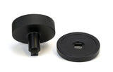 From The Anvil - Matt Black Brompton Centre Door Knob (Plain) | Sku. 46758 | Trade Door Handles.