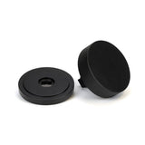 From The Anvil - Matt Black Brompton Centre Door Knob (Art Deco) | Sku. 46759 | Trade Door Handles.