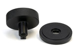From The Anvil - Matt Black Brompton Centre Door Knob (Art Deco) | Sku. 46759 | Trade Door Handles.