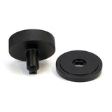From The Anvil - Matt Black Brompton Centre Door Knob (Art Deco) | Sku. 46759 | Trade Door Handles.