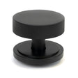From The Anvil - Matt Black Brompton Centre Door Knob (Art Deco) | Sku. 46759 | Trade Door Handles.