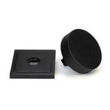 From The Anvil - Matt Black Brompton Centre Door Knob (Square) | Sku. 46761 | Trade Door Handles.