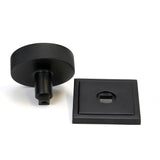 From The Anvil - Matt Black Brompton Centre Door Knob (Square) | Sku. 46761 | Trade Door Handles.