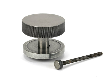 From The Anvil - Pewter Brompton Centre Door Knob (Plain) | Sku. 46762 | Trade Door Handles.