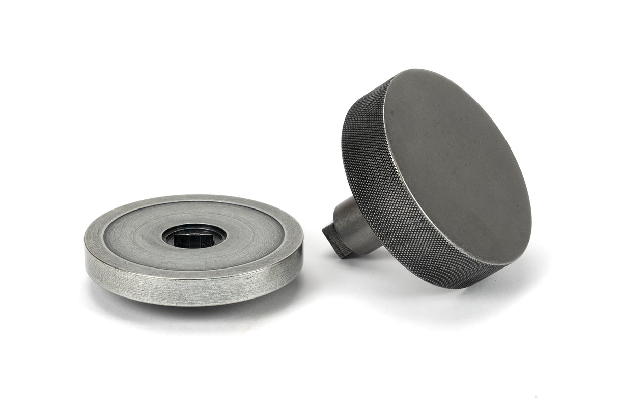 From The Anvil - Pewter Brompton Centre Door Knob (Plain) | Sku. 46762 | Trade Door Handles.