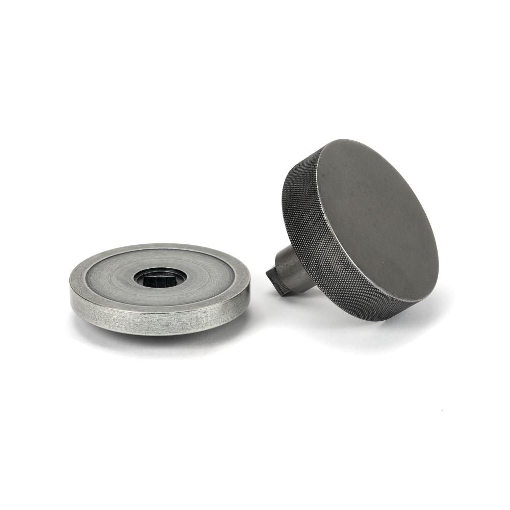 From The Anvil - Pewter Brompton Centre Door Knob (Plain) | Sku. 46762 | Trade Door Handles.
