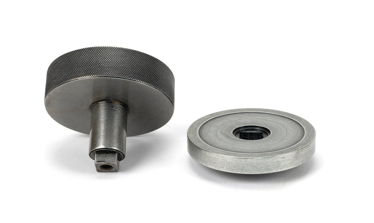 From The Anvil - Pewter Brompton Centre Door Knob (Plain) | Sku. 46762 | Trade Door Handles.