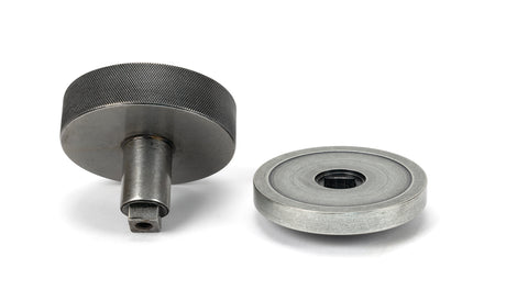 From The Anvil - Pewter Brompton Centre Door Knob (Plain) | Sku. 46762 | Trade Door Handles.