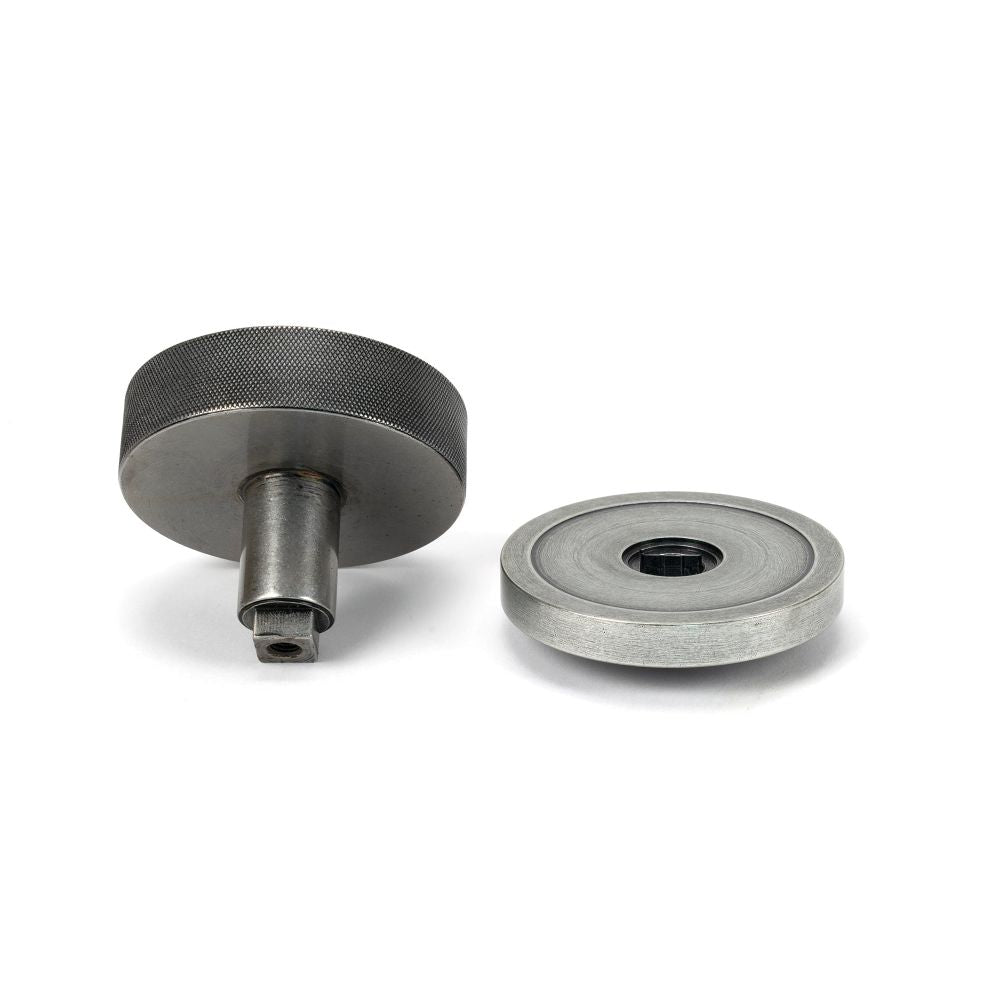 From The Anvil - Pewter Brompton Centre Door Knob (Plain) | Sku. 46762 | Trade Door Handles.