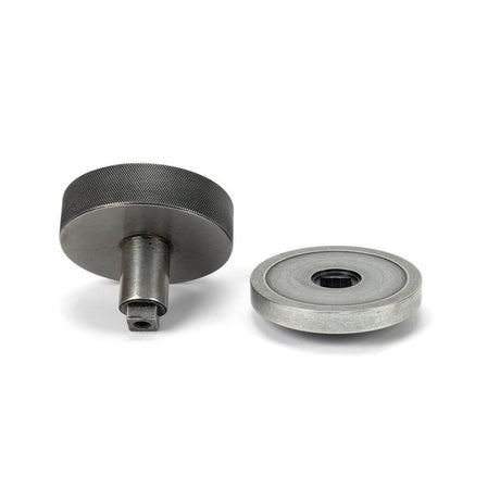 From The Anvil - Pewter Brompton Centre Door Knob (Plain) | Sku. 46762 | Trade Door Handles.