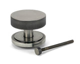 From The Anvil - Pewter Brompton Centre Door Knob (Art Deco) | Sku. 46763 | Trade Door Handles.