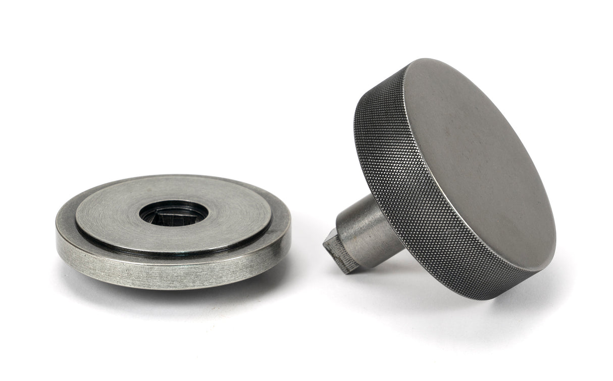 From The Anvil - Pewter Brompton Centre Door Knob (Art Deco) | Sku. 46763 | Trade Door Handles.