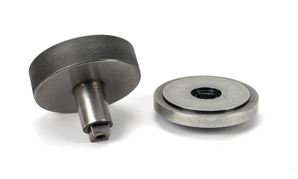 From The Anvil - Pewter Brompton Centre Door Knob (Art Deco) | Sku. 46763 | Trade Door Handles.