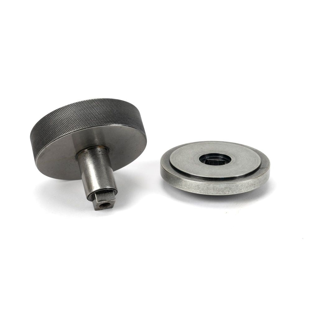 From The Anvil - Pewter Brompton Centre Door Knob (Art Deco) | Sku. 46763 | Trade Door Handles.
