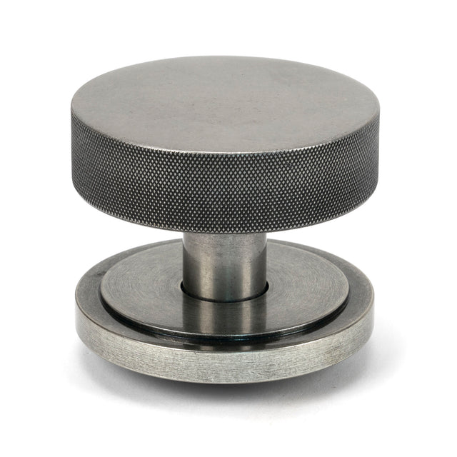 From The Anvil - Pewter Brompton Centre Door Knob (Art Deco) | Sku. 46763 | Trade Door Handles.