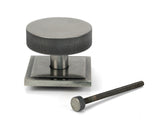 From The Anvil - Pewter Brompton Centre Door Knob (Square) | Sku. 46765 | Trade Door Handles.