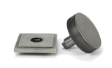 From The Anvil - Pewter Brompton Centre Door Knob (Square) | Sku. 46765 | Trade Door Handles.