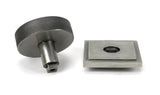 From The Anvil - Pewter Brompton Centre Door Knob (Square) | Sku. 46765 | Trade Door Handles.