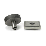 From The Anvil - Pewter Brompton Centre Door Knob (Square) | Sku. 46765 | Trade Door Handles.