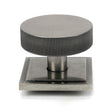 From The Anvil - Pewter Brompton Centre Door Knob (Square) | Sku. 46765 | Trade Door Handles.
