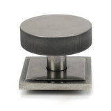 From The Anvil - Pewter Brompton Centre Door Knob (Square) | Sku. 46765 | Trade Door Handles.
