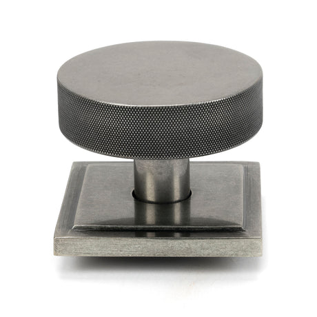 From The Anvil - Pewter Brompton Centre Door Knob (Square) | Sku. 46765 | Trade Door Handles.