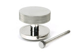 From The Anvil - Polished Marine SS (316) Brompton Centre Door Knob (Plain) | Sku. 46766 | Trade Door Handles.