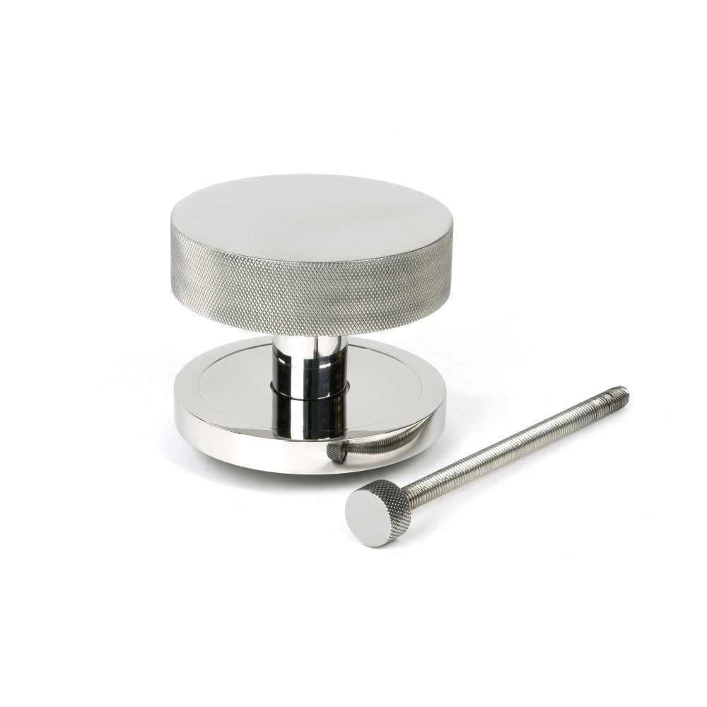 From The Anvil - Polished Marine SS (316) Brompton Centre Door Knob (Plain) | Sku. 46766 | Trade Door Handles.
