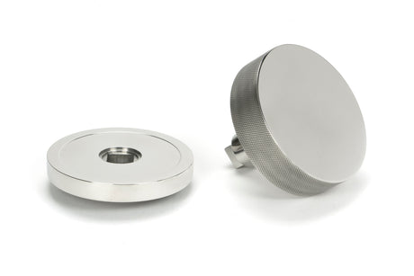 From The Anvil - Polished Marine SS (316) Brompton Centre Door Knob (Plain) | Sku. 46766 | Trade Door Handles.