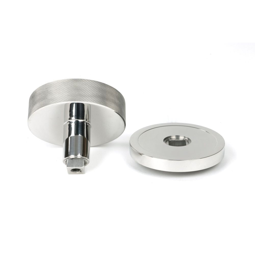 From The Anvil - Polished Marine SS (316) Brompton Centre Door Knob (Plain) | Sku. 46766 | Trade Door Handles.