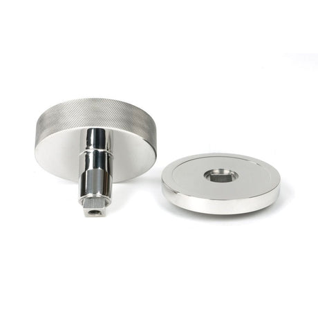 From The Anvil - Polished Marine SS (316) Brompton Centre Door Knob (Plain) | Sku. 46766 | Trade Door Handles.