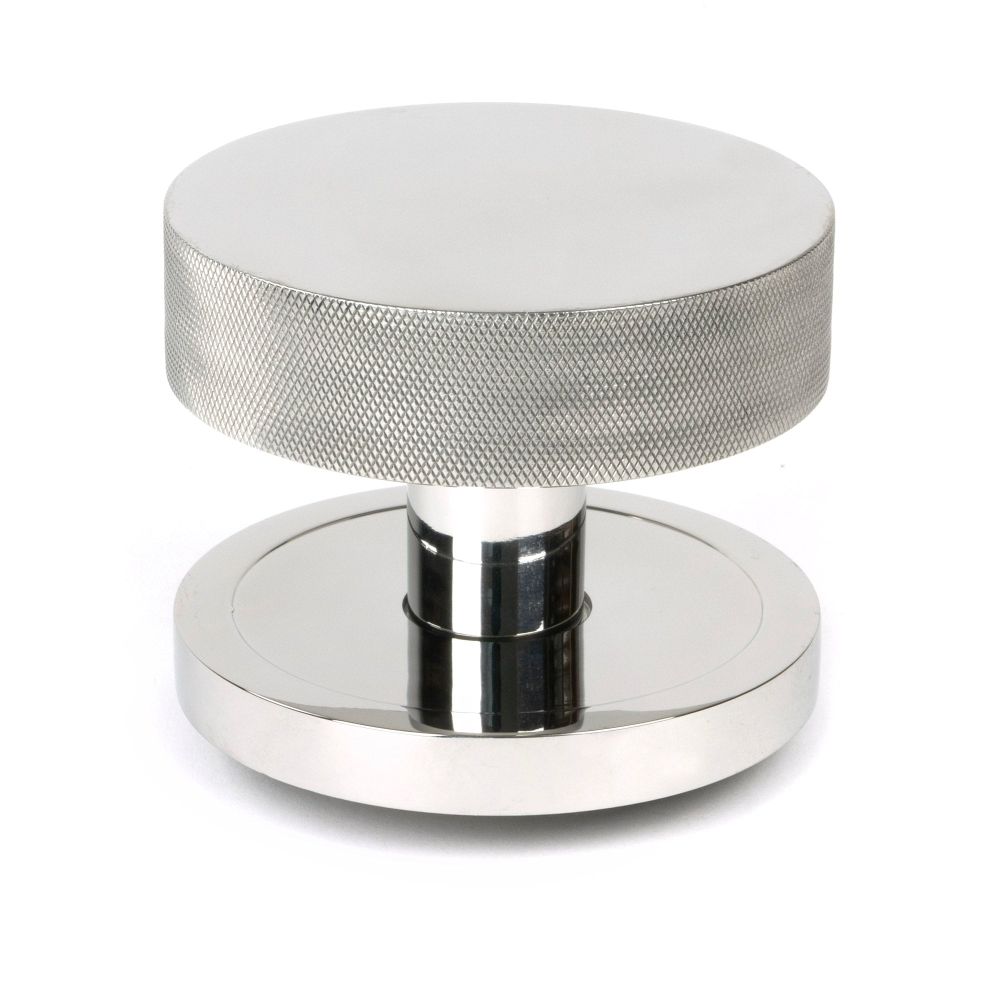 From The Anvil - Polished Marine SS (316) Brompton Centre Door Knob (Plain) | Sku. 46766 | Trade Door Handles.