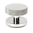 From The Anvil - Polished Marine SS (316) Brompton Centre Door Knob (Plain) | Sku. 46766 | Trade Door Handles.