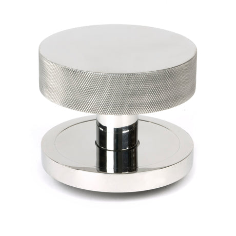 From The Anvil - Polished Marine SS (316) Brompton Centre Door Knob (Plain) | Sku. 46766 | Trade Door Handles.