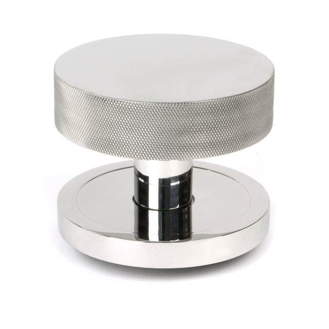 From The Anvil - Polished Marine SS (316) Brompton Centre Door Knob (Plain) | Sku. 46766 | Trade Door Handles.