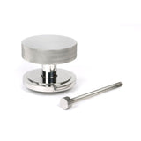 From The Anvil - Polished Marine SS (316) Brompton Centre Door Knob (Art Deco) | Sku. 46767 | Trade Door Handles.