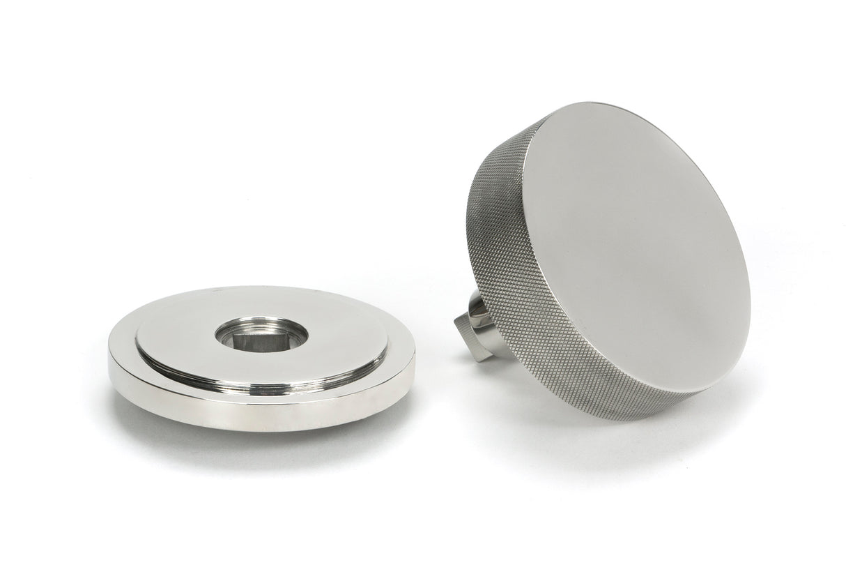 From The Anvil - Polished Marine SS (316) Brompton Centre Door Knob (Art Deco) | Sku. 46767 | Trade Door Handles.