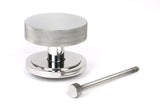 From The Anvil - Polished Marine SS (316) Brompton Centre Door Knob (Art Deco) | Sku. 46767 | Trade Door Handles.