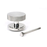 From The Anvil - Polished Marine SS (316) Brompton Centre Door Knob (Art Deco) | Sku. 46767 | Trade Door Handles.