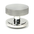 From The Anvil - Polished Marine SS (316) Brompton Centre Door Knob (Art Deco) | Sku. 46767 | Trade Door Handles.